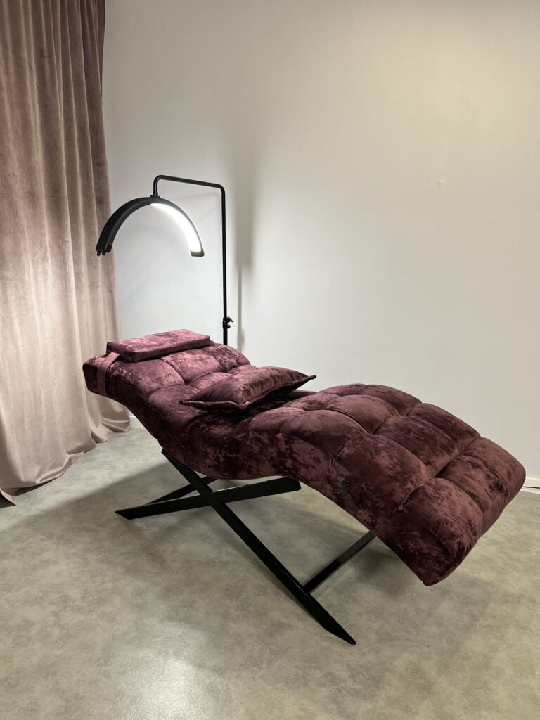 cosmetic bed maroon